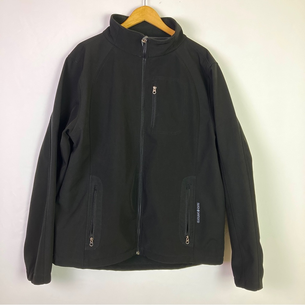 Black Diamond Mens Jacket Size XXL Fleece Lined Full Zip Coat